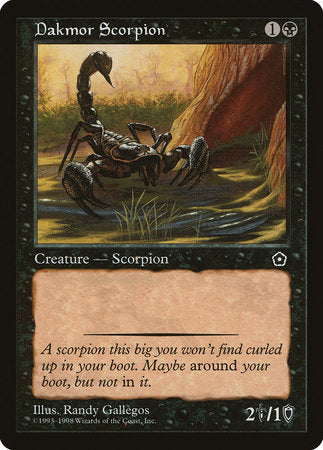 Dakmor Scorpion [Portal Second Age] | Cards and Coasters CA