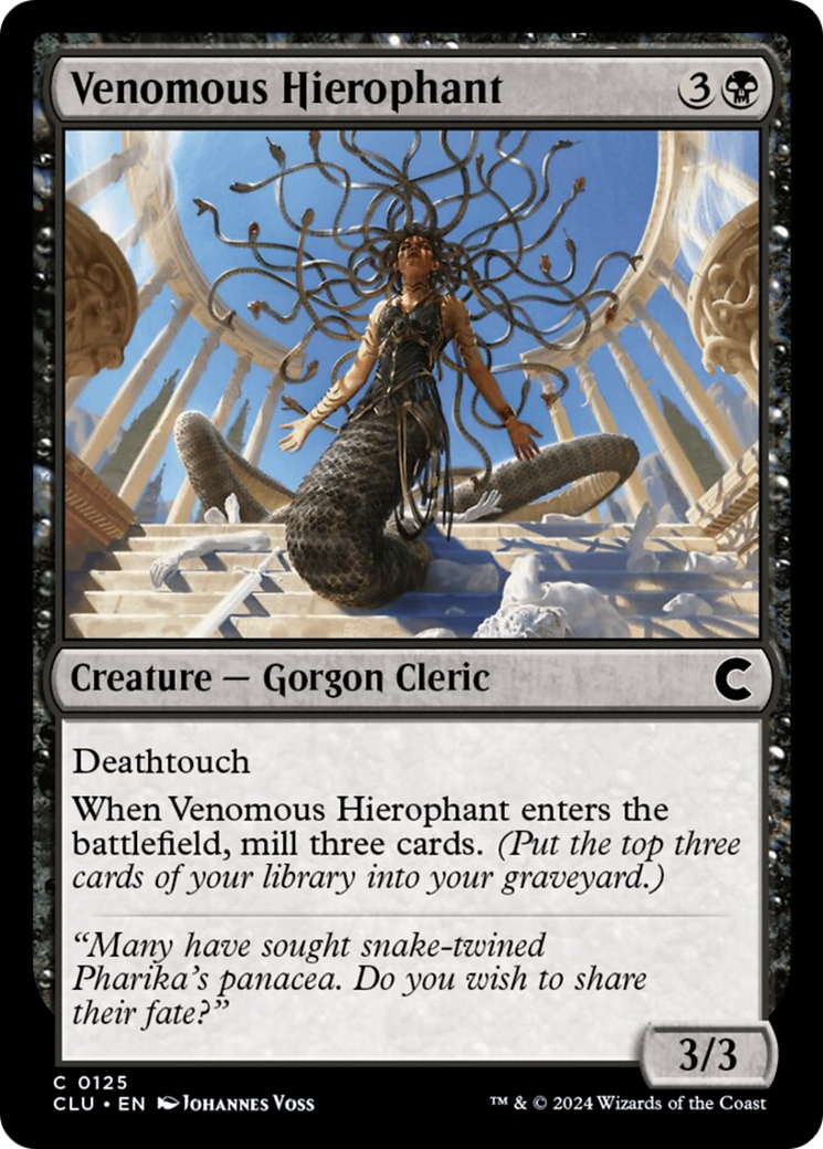 Venomous Hierophant [Ravnica: Clue Edition] | Cards and Coasters CA
