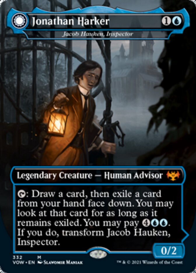 Jacob Hauken, Inspector // Hauken's Insight - Jonathan Harker // Harker's Obsessive Inquiry [Innistrad: Crimson Vow] | Cards and Coasters CA