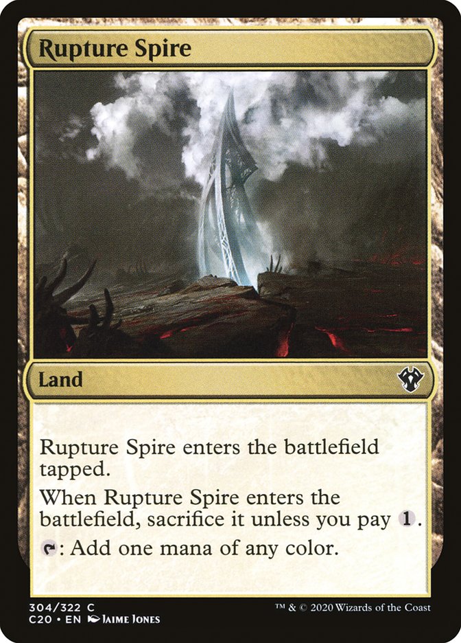 Rupture Spire [Commander 2020] | Cards and Coasters CA