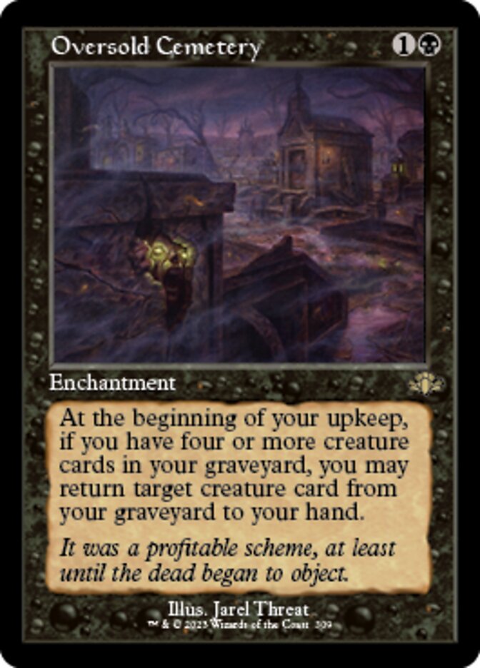 Oversold Cemetery (Retro) [Dominaria Remastered] | Cards and Coasters CA