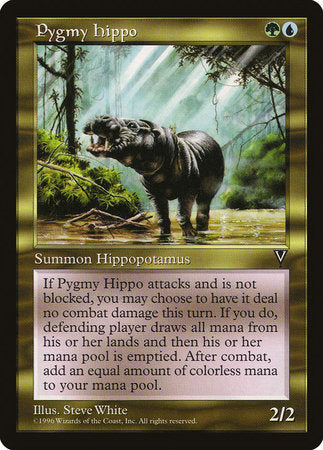 Pygmy Hippo [Visions] | Cards and Coasters CA