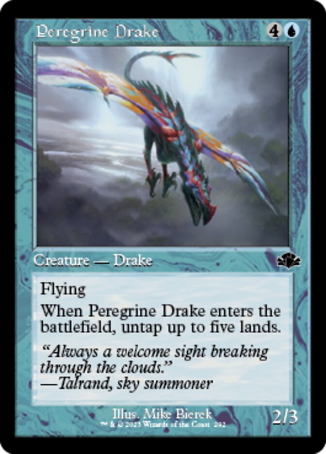 Peregrine Drake (Retro) [Dominaria Remastered] | Cards and Coasters CA