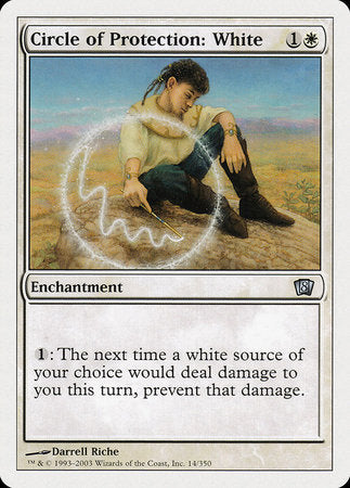 Circle of Protection: White [Eighth Edition] | Cards and Coasters CA