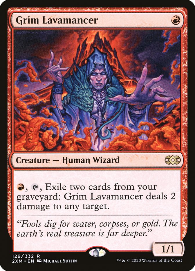 Grim Lavamancer [Double Masters] | Cards and Coasters CA