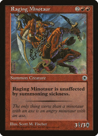 Raging Minotaur [Portal] | Cards and Coasters CA