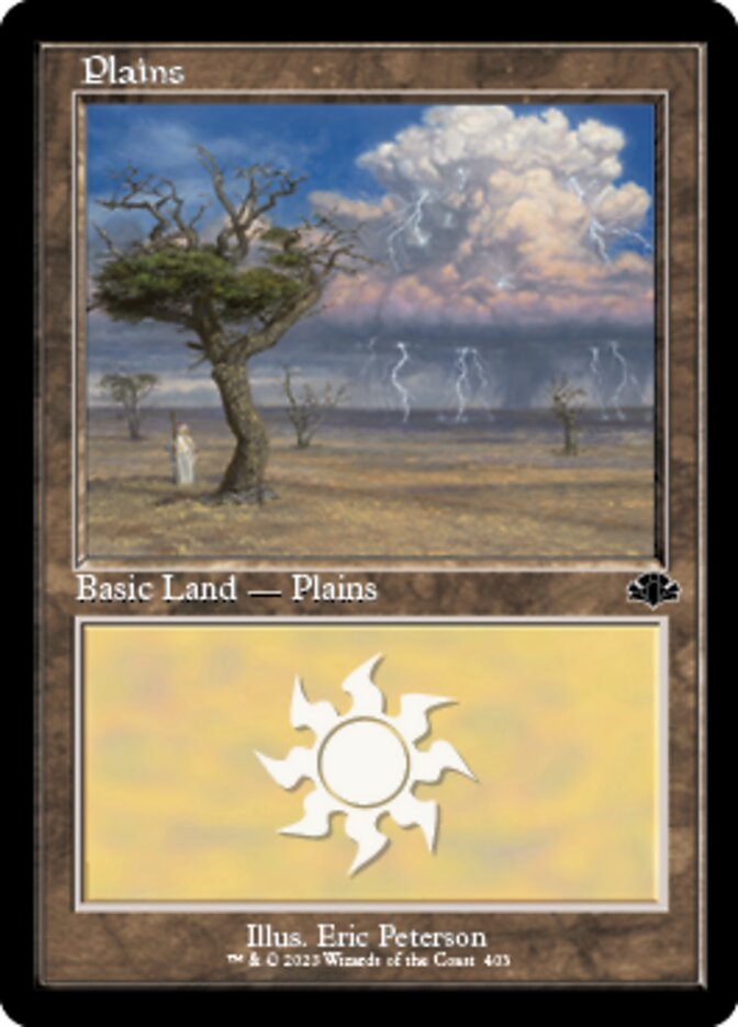 Plains (403) (Retro) [Dominaria Remastered] | Cards and Coasters CA