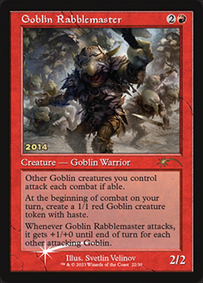 Goblin Rabblemaster [30th Anniversary Promos] | Cards and Coasters CA