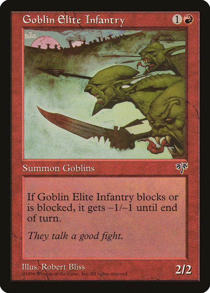 Goblin Elite Infantry [Mirage] | Cards and Coasters CA