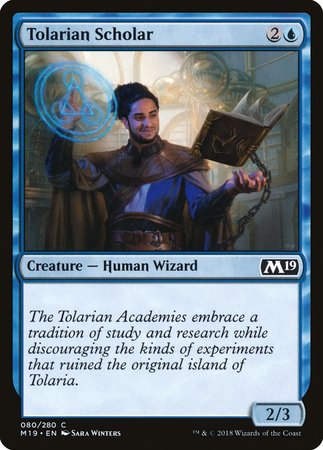 Tolarian Scholar [Core Set 2019] | Cards and Coasters CA