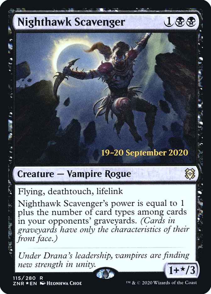 Nighthawk Scavenger  [Zendikar Rising Prerelease Promos] | Cards and Coasters CA