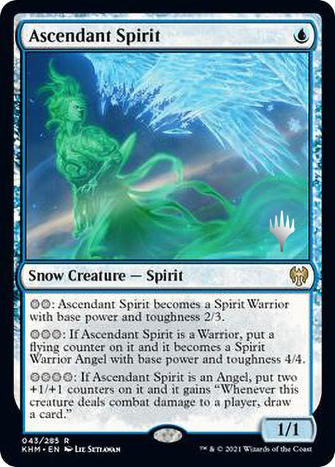 Ascendant Spirit [Kaldheim Promo Pack] | Cards and Coasters CA