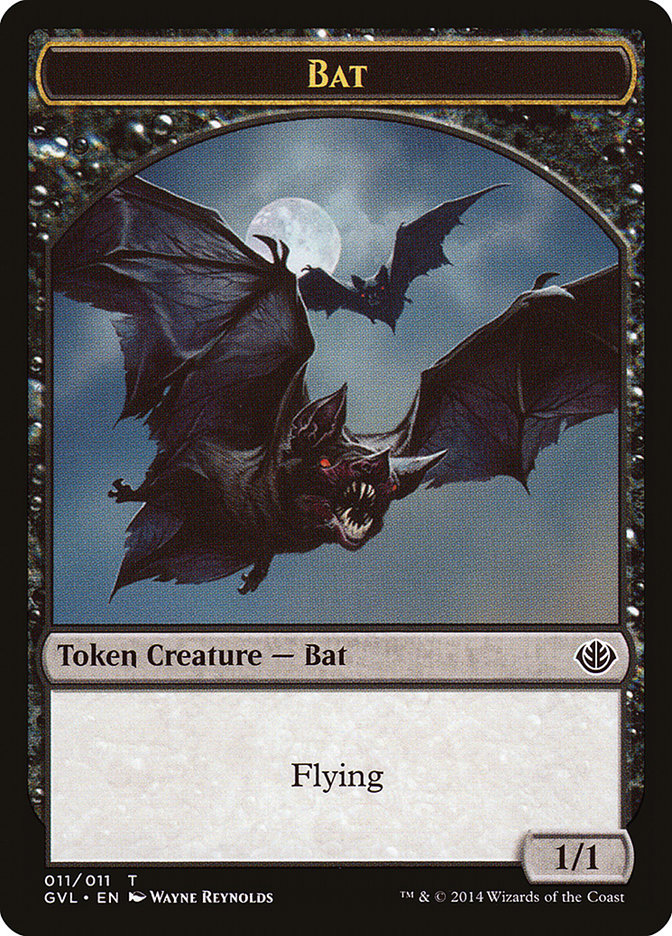 Bat Token (Garruk vs. Liliana) [Duel Decks Anthology Tokens] | Cards and Coasters CA