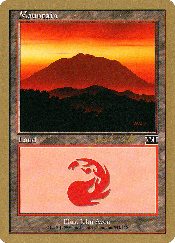 Mountain (jk343) (Janosch Kuhn) [World Championship Decks 2000] | Cards and Coasters CA