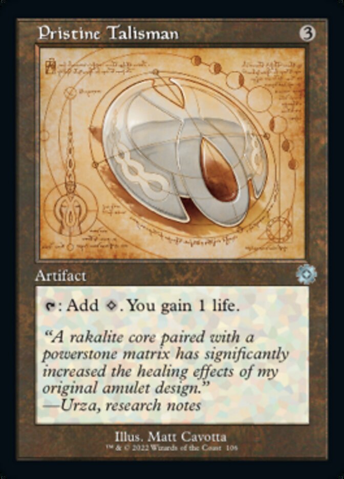 Pristine Talisman (Retro Schematic) [The Brothers' War Retro Artifacts] | Cards and Coasters CA