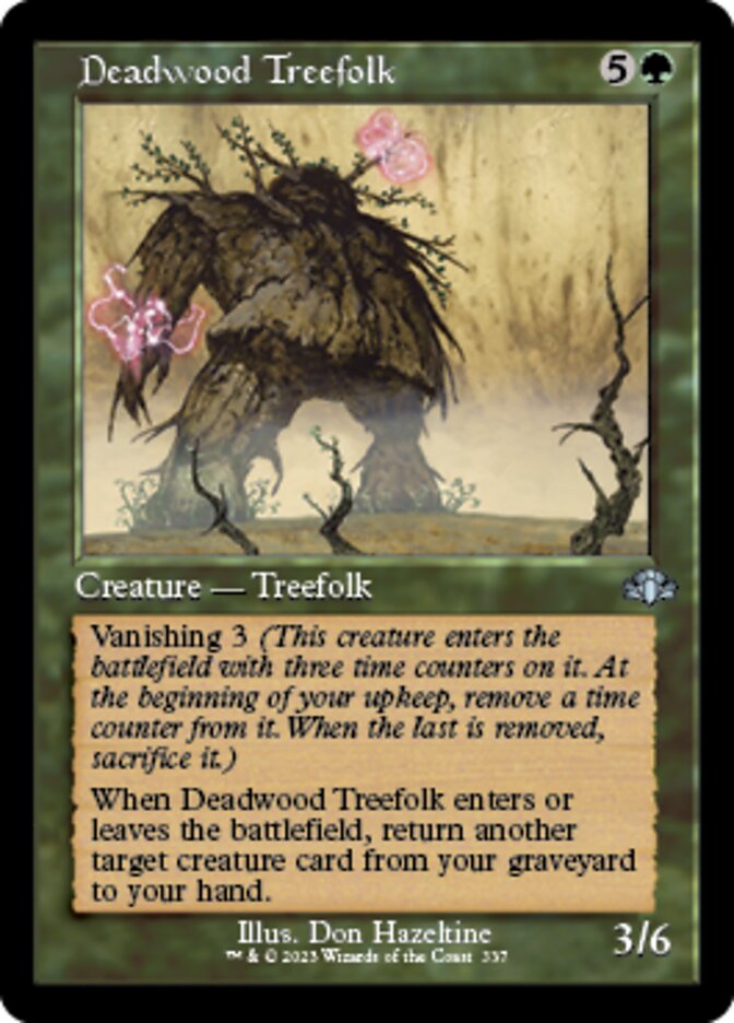 Deadwood Treefolk (Retro) [Dominaria Remastered] | Cards and Coasters CA