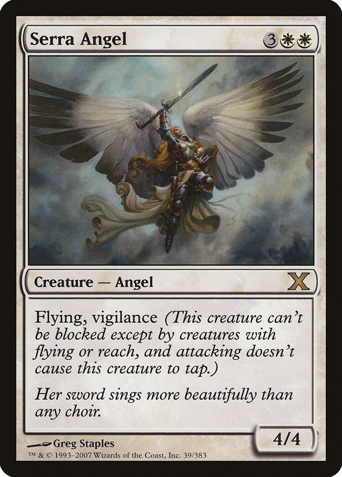 Serra Angel [Tenth Edition] | Cards and Coasters CA