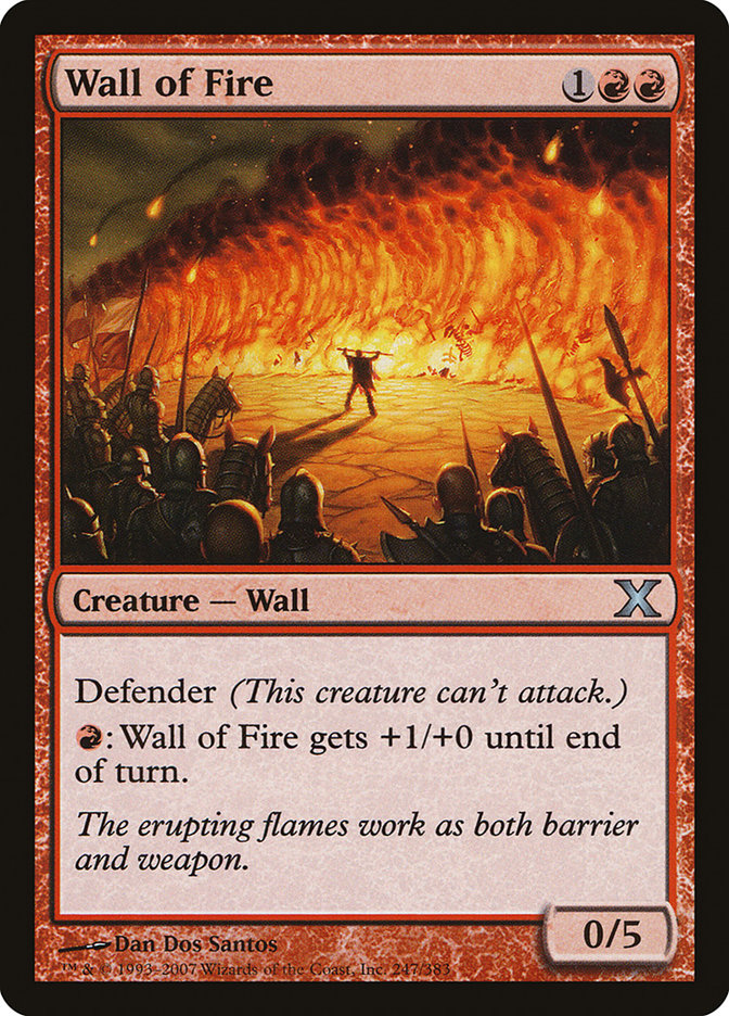 Wall of Fire [Tenth Edition] | Cards and Coasters CA