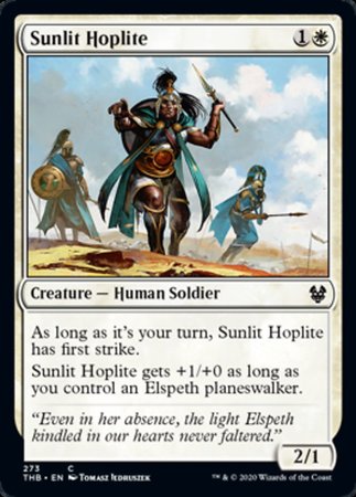 Sunlit Hoplite [Theros Beyond Death] | Cards and Coasters CA