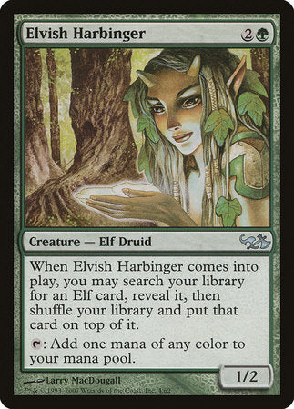 Elvish Harbinger [Duel Decks: Elves vs. Goblins] | Cards and Coasters CA