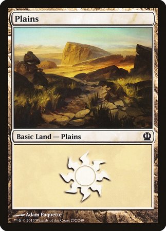Plains (232) [Theros] | Cards and Coasters CA