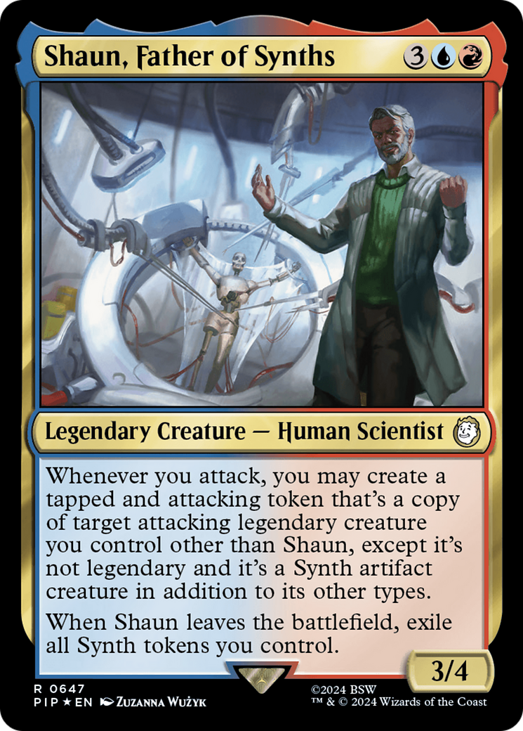 Shaun, Father of Synths (Surge Foil) [Fallout] | Cards and Coasters CA
