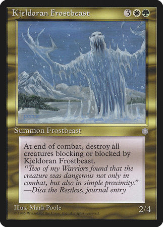 Kjeldoran Frostbeast [Ice Age] | Cards and Coasters CA
