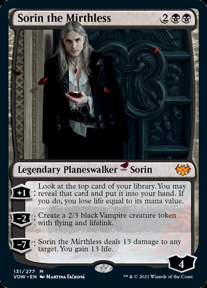 Sorin the Mirthless [Innistrad: Crimson Vow] | Cards and Coasters CA