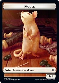 Mouse // Food (16) Double-sided Token [Throne of Eldraine Tokens] | Cards and Coasters CA