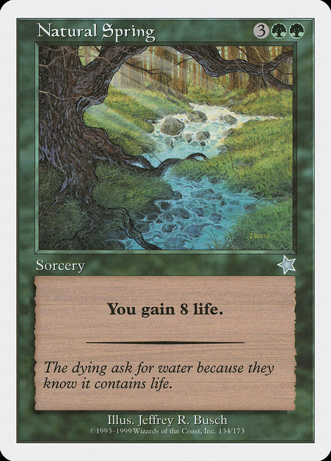 Natural Spring [Starter 1999] | Cards and Coasters CA