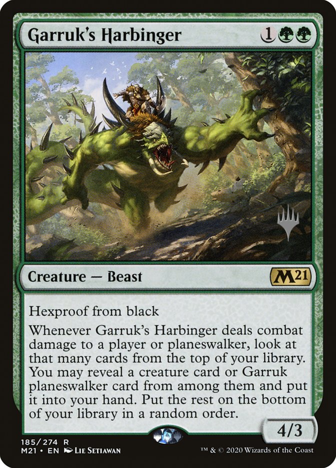 Garruk's Harbinger (Promo Pack) [Core Set 2021 Promos] | Cards and Coasters CA