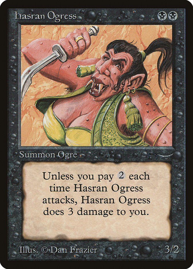 Hasran Ogress (Light Mana Cost) [Arabian Nights] | Cards and Coasters CA