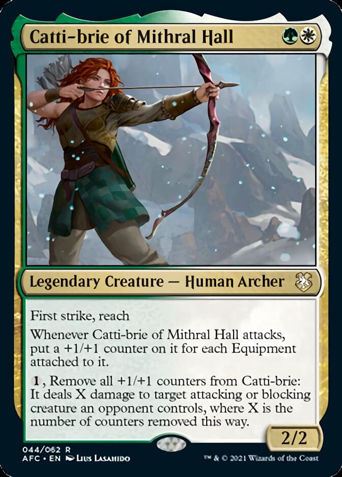 Catti-brie of Mithral Hall [Dungeons & Dragons: Adventures in the Forgotten Realms Commander] | Cards and Coasters CA