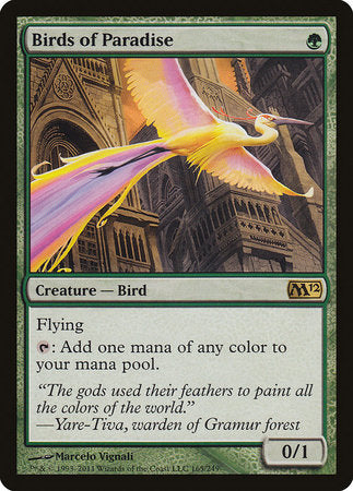 Birds of Paradise [Magic 2012] | Cards and Coasters CA