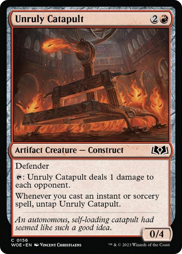 Unruly Catapult [Wilds of Eldraine] | Cards and Coasters CA