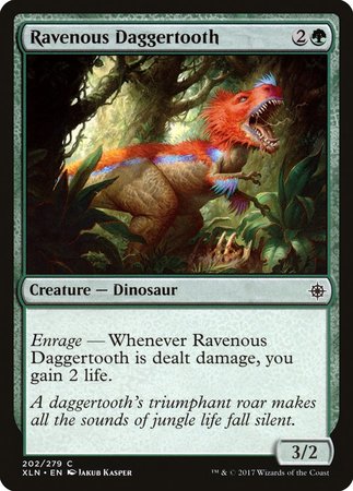 Ravenous Daggertooth [Ixalan] | Cards and Coasters CA