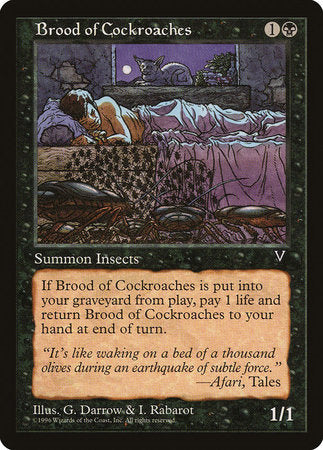 Brood of Cockroaches [Visions] | Cards and Coasters CA