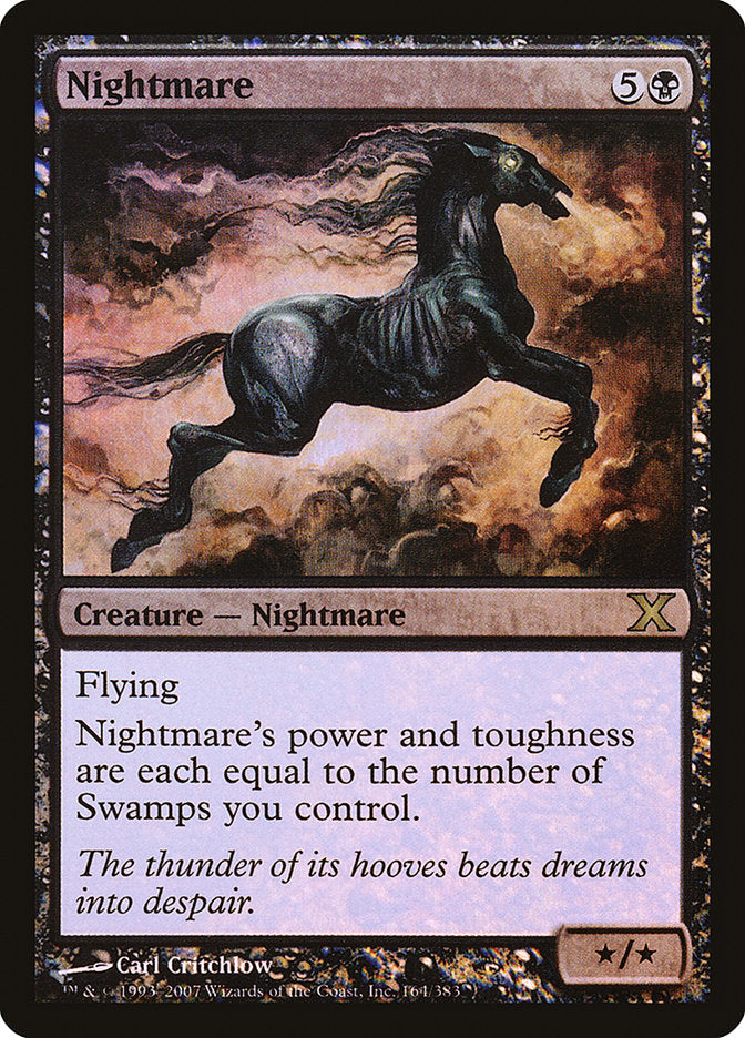 Nightmare (Premium Foil) [Tenth Edition] | Cards and Coasters CA