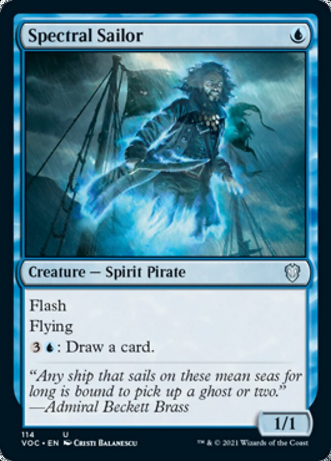 Spectral Sailor [Innistrad: Crimson Vow Commander] | Cards and Coasters CA