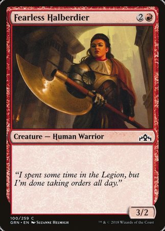 Fearless Halberdier [Guilds of Ravnica] | Cards and Coasters CA