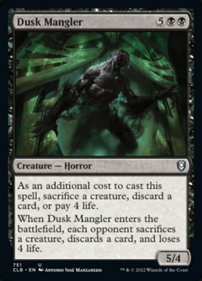 Dusk Mangler [Commander Legends: Battle for Baldur's Gate] | Cards and Coasters CA