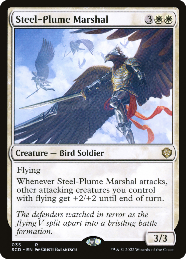 Steel-Plume Marshal [Starter Commander Decks] | Cards and Coasters CA