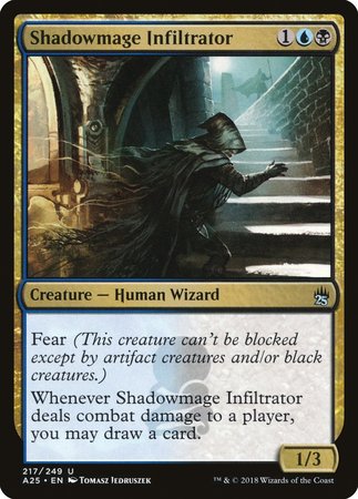 Shadowmage Infiltrator [Masters 25] | Cards and Coasters CA