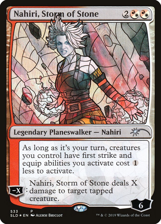 Nahiri, Storm of Stone (Stained Glass) [Secret Lair Drop Promos] | Cards and Coasters CA