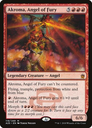 Akroma, Angel of Fury [Masters 25] | Cards and Coasters CA