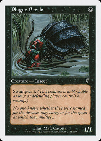 Plague Beetle [Seventh Edition] | Cards and Coasters CA