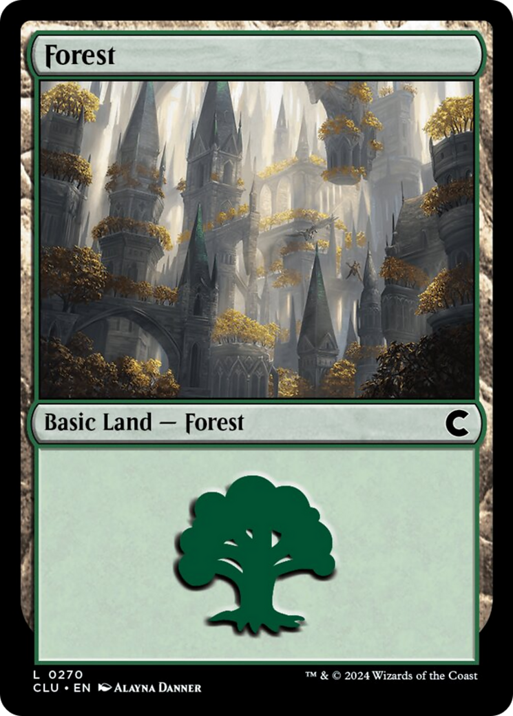 Forest (0270) [Ravnica: Clue Edition] | Cards and Coasters CA