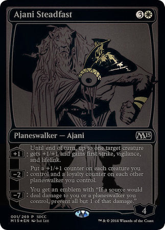 Ajani Steadfast SDCC 2014 EXCLUSIVE [San Diego Comic-Con 2014] | Cards and Coasters CA