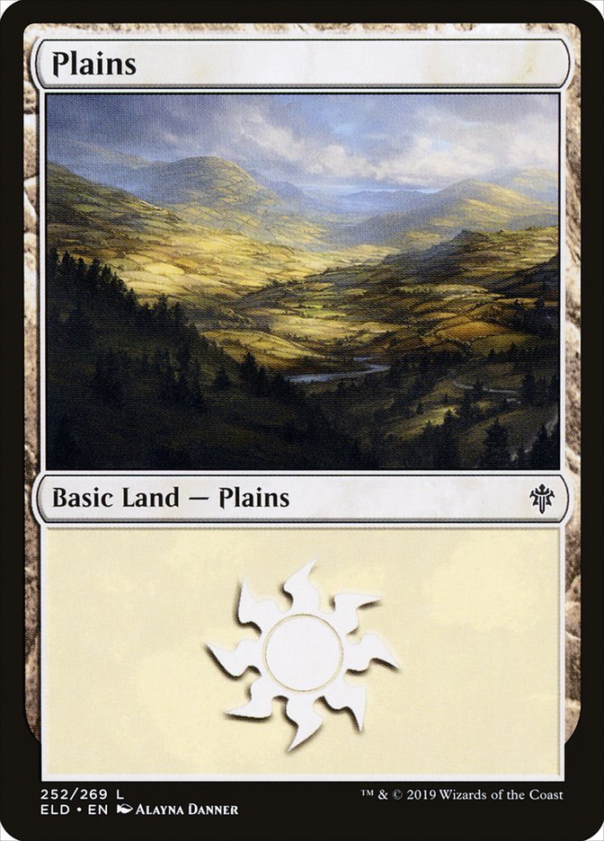 Plains (252) [Throne of Eldraine] | Cards and Coasters CA