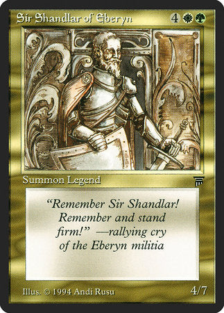 Sir Shandlar of Eberyn [Legends] | Cards and Coasters CA